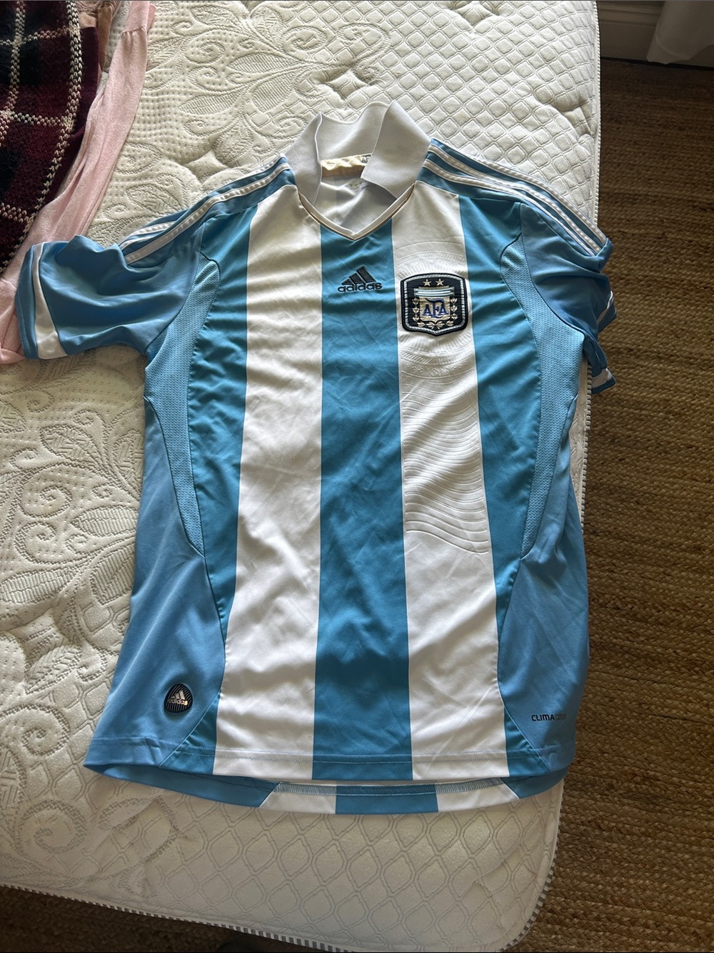 adidas Argentina Soccer Jersey - Light Blue & White